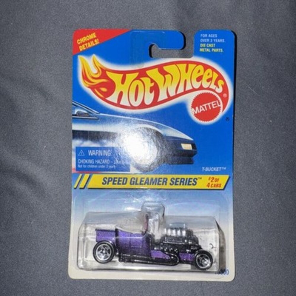 Hot Wheels Speed Gleamer Series T-Bucket 2/4 Collector #313 Metallic Purple NEW
